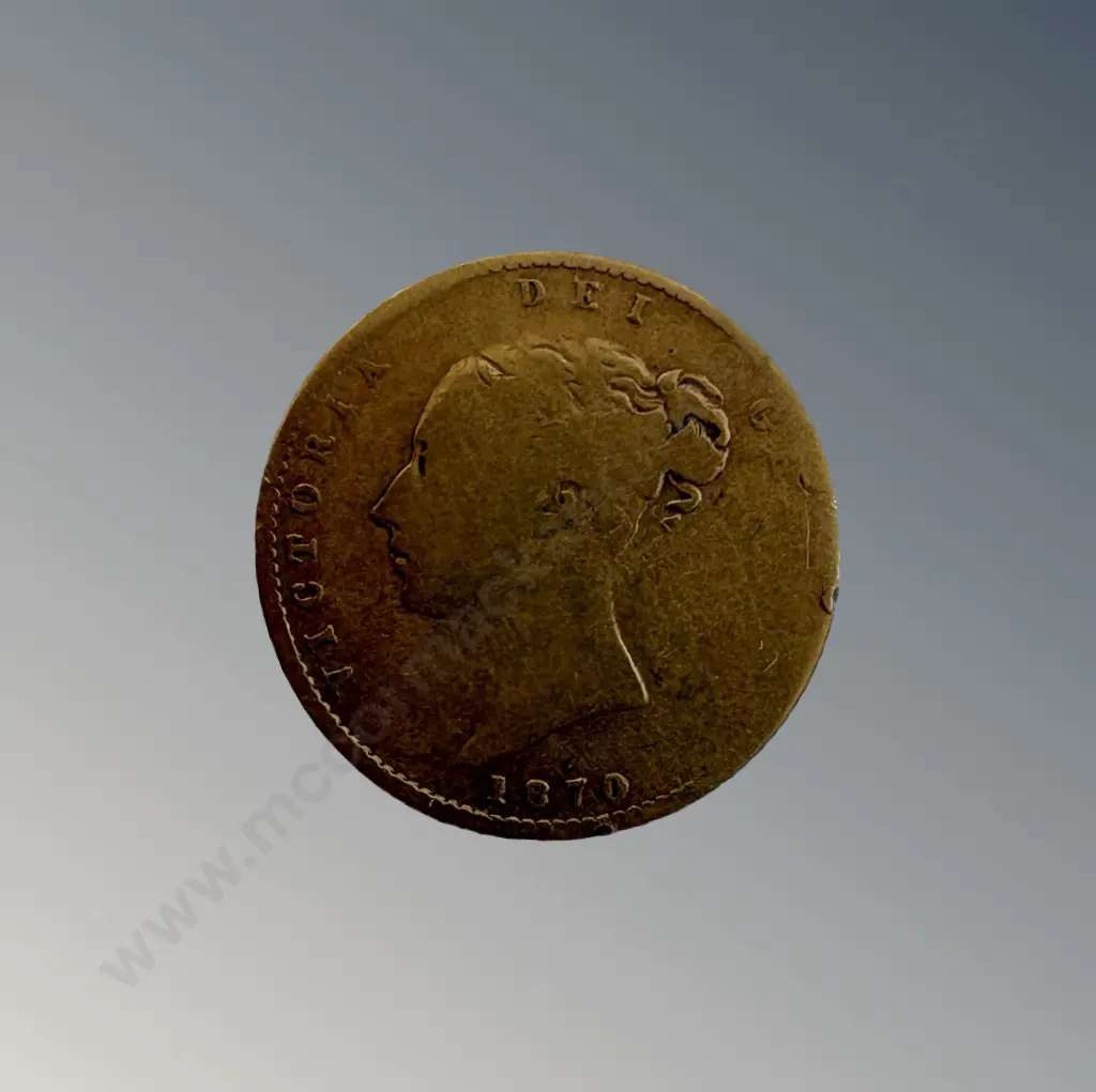 1870 Half Sovereign TW3.76gms Image 1++
