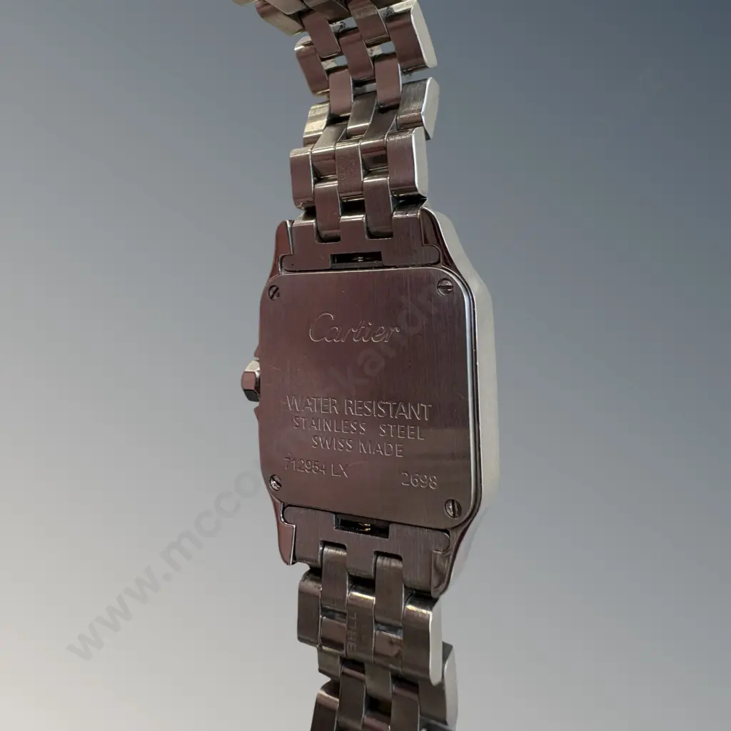 Cartier Santos Demoiselle Stainless Steel Ladies Wrist Watch, Model Number 2698 with Certificate of Authenticity Image 1++