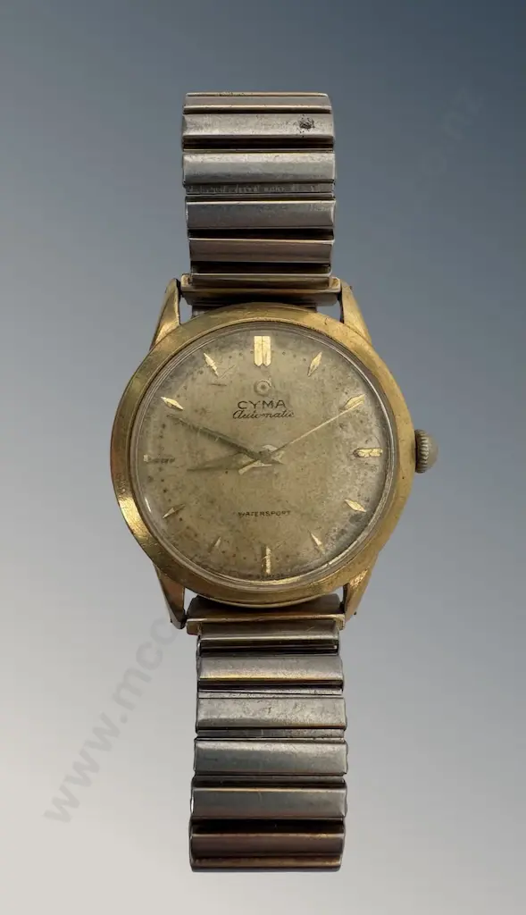 18ct Gold (Case Only) Cyma Wristwatch TW59.06gms Image 1++