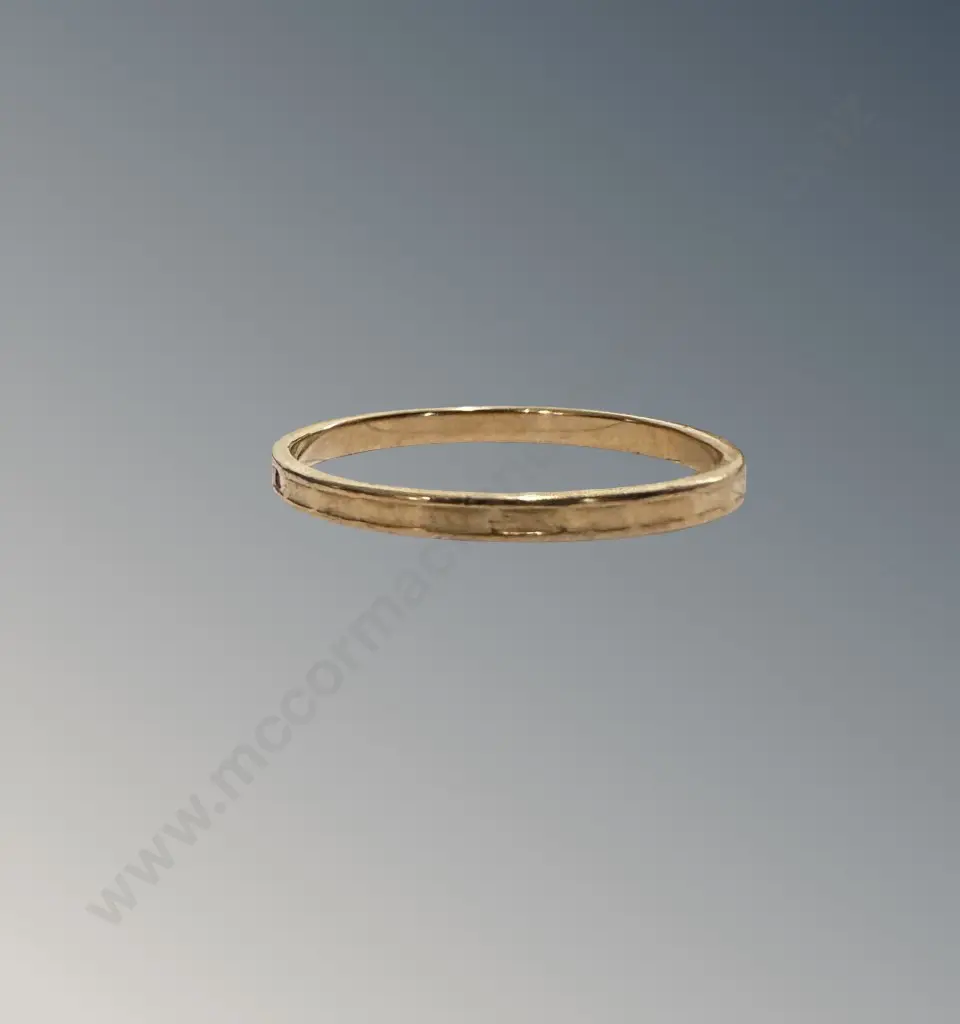 18ct Rose Gold Band, SQ, TW1.82gms Image 1++