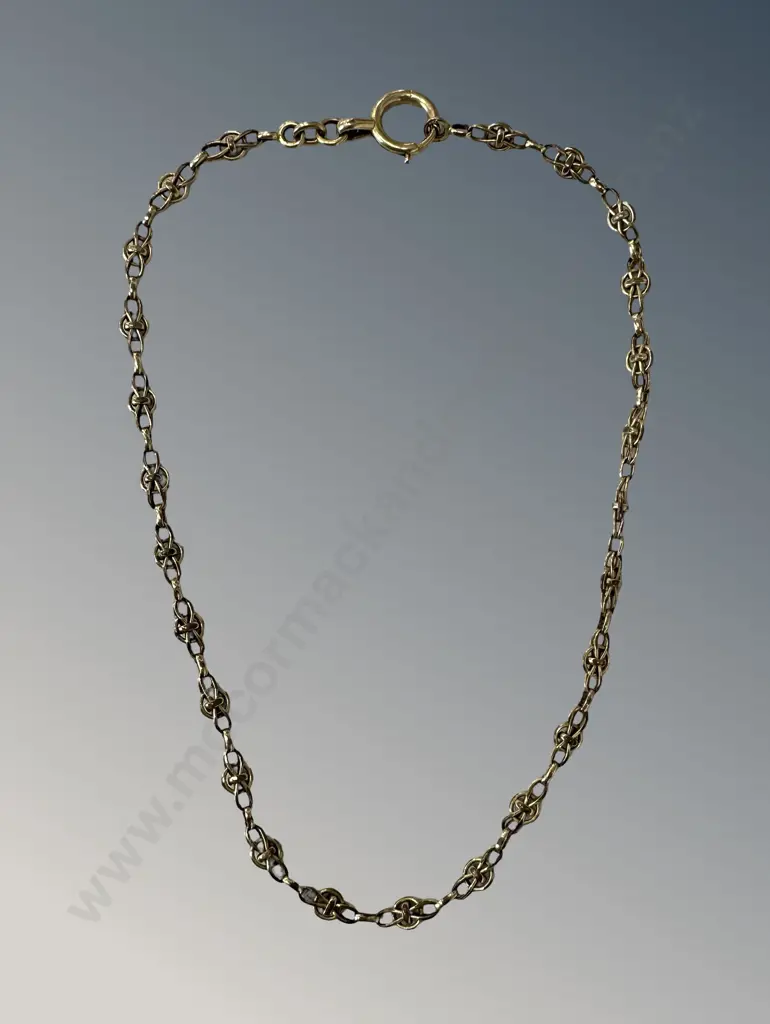 Gold Plate Chain, L34cm Image 1++