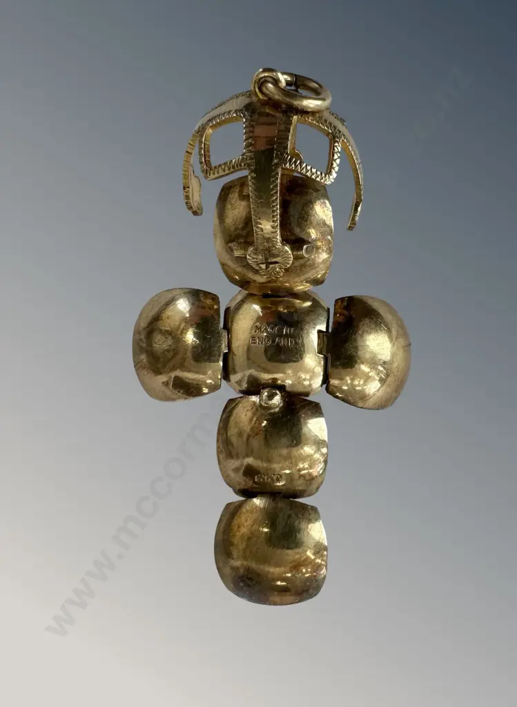 Gold Masonic Orb Pendant Image 1++