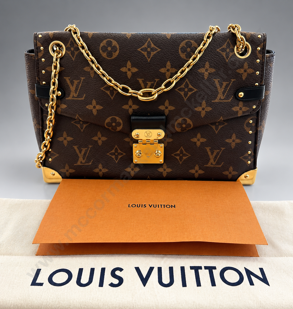 Louis Vuitton Monogram Trunkie Handbag - Featuring the Iconic Monogram Canvas with Gold Toned Rivets and Signature S Image 1++
