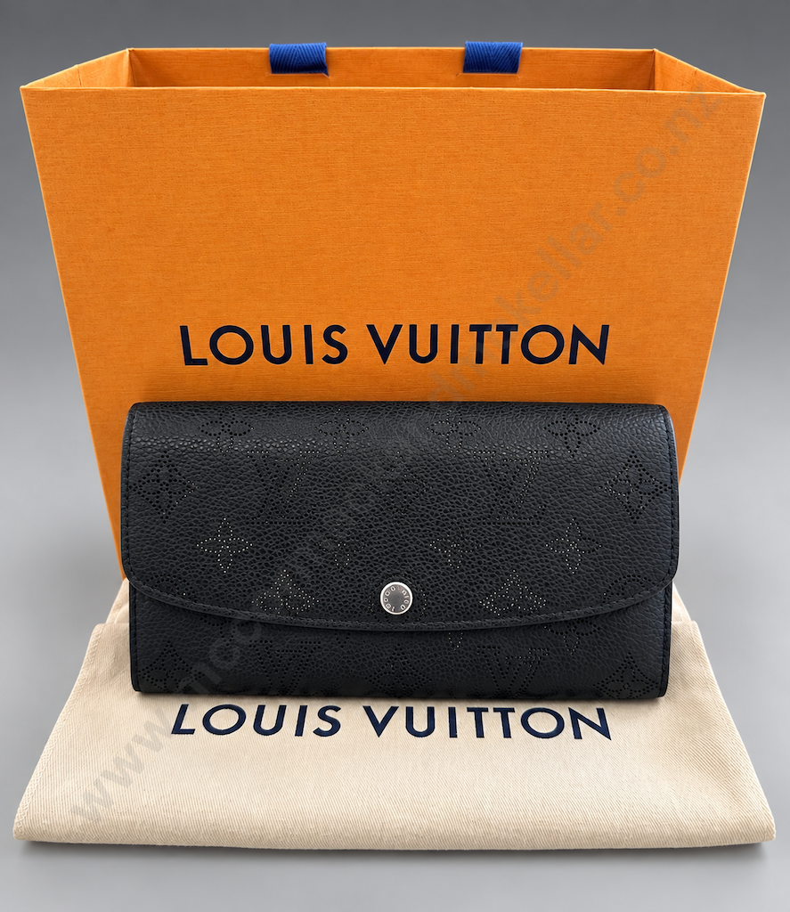 Louis Vuitton Wallet - Mahina Iris Noir Design, Crafted from Perforated Calfskin Leather Image 1++