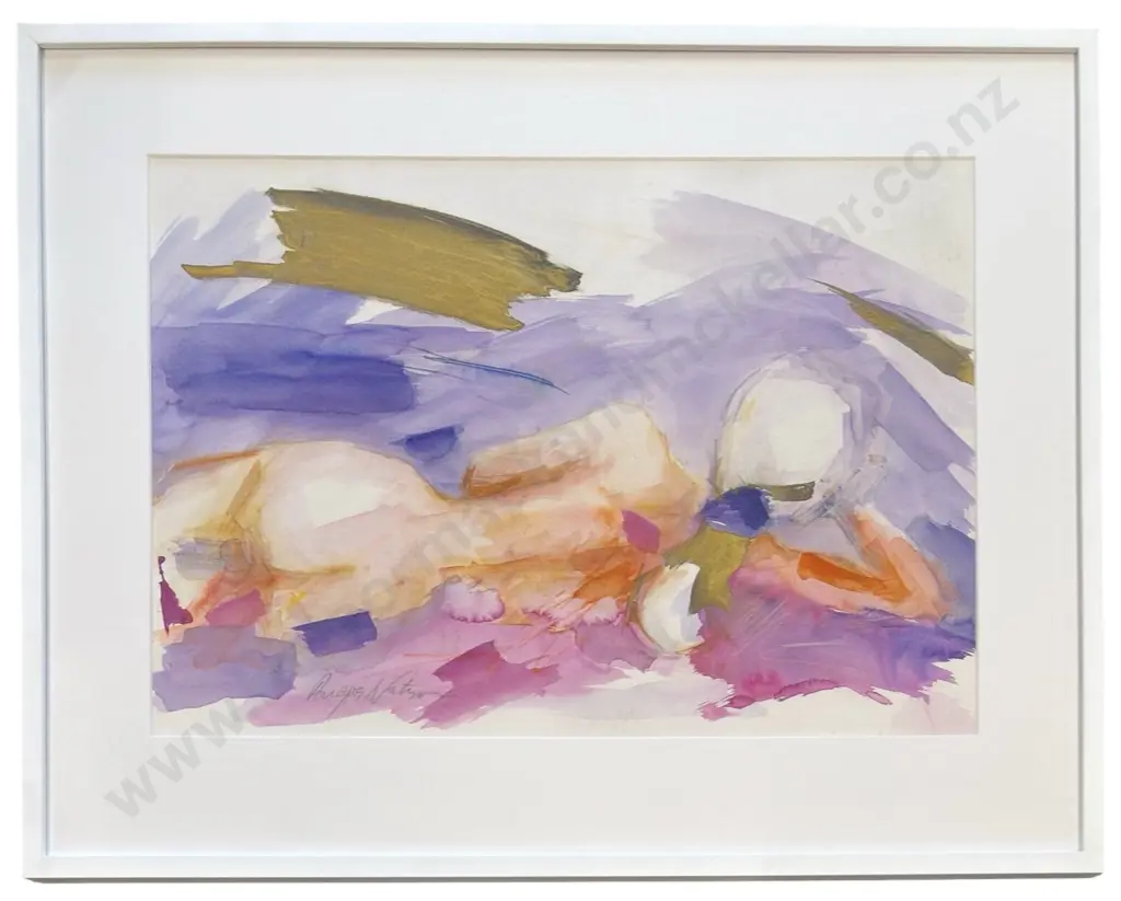 Angus Watson - Nude Study, watercolour on paper, 530x745mm Image 1++