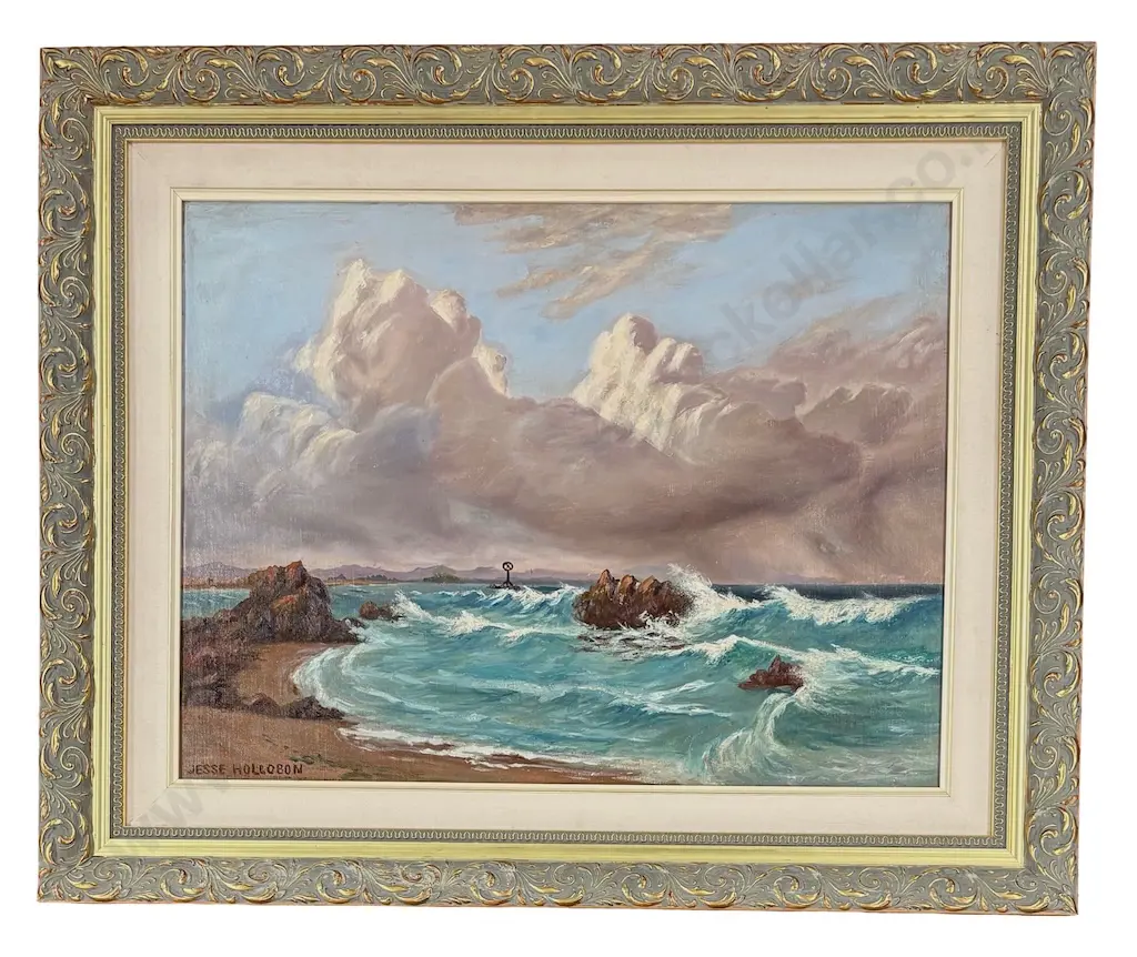 Jesse Hollobon - The Incoming Tide Sumner, oil on board, 450x590mm Image 1++