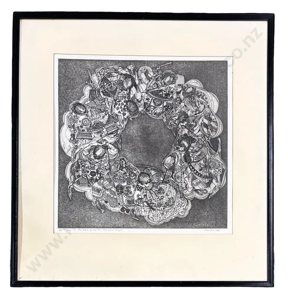 Barry Cleavin - The Battle of My Ten Mediaeval Digits, IMP on paper  2/26, 345x345mm Image 1++