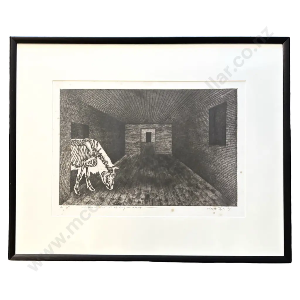 Barry Cleavin - Altar Piece next to Nothing - NADA, 1982,  AP on paper, 350x500mm Image 1++