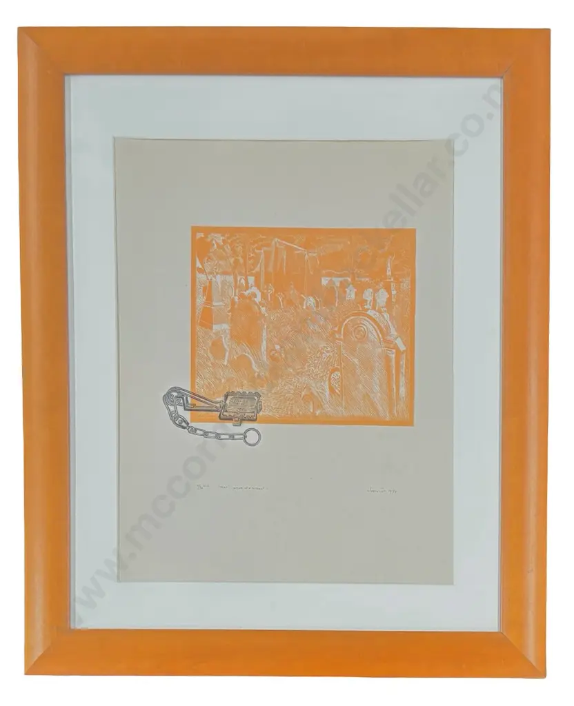 Barry Cleavin - Trap, after W A Sutton, 1974, 10/30 coloured etching on paper, 400x300mm Image 1++