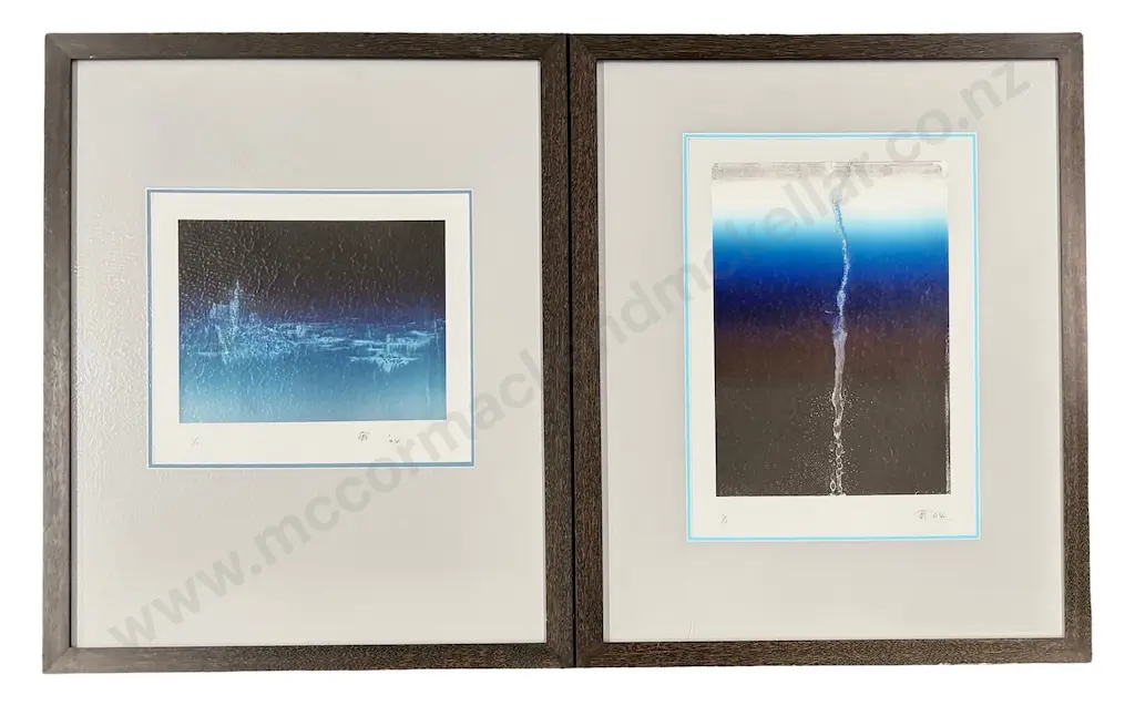 Tom Mutch - Water Abstracts, 2004, 1/1 WOP,  (2) 490x350mm and 330x380mm Image 1++