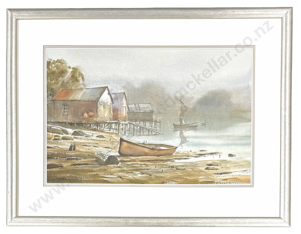 Garrick Tremain - Shoreline, watercolour on paper, 345x545mm Image 1++