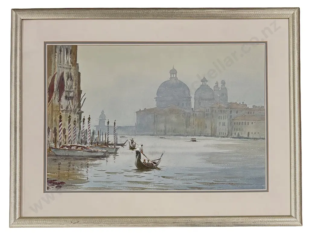 Garrick Tremain - Grande Canal, Venice, watercolour on paper, 370x540mm Image 1++