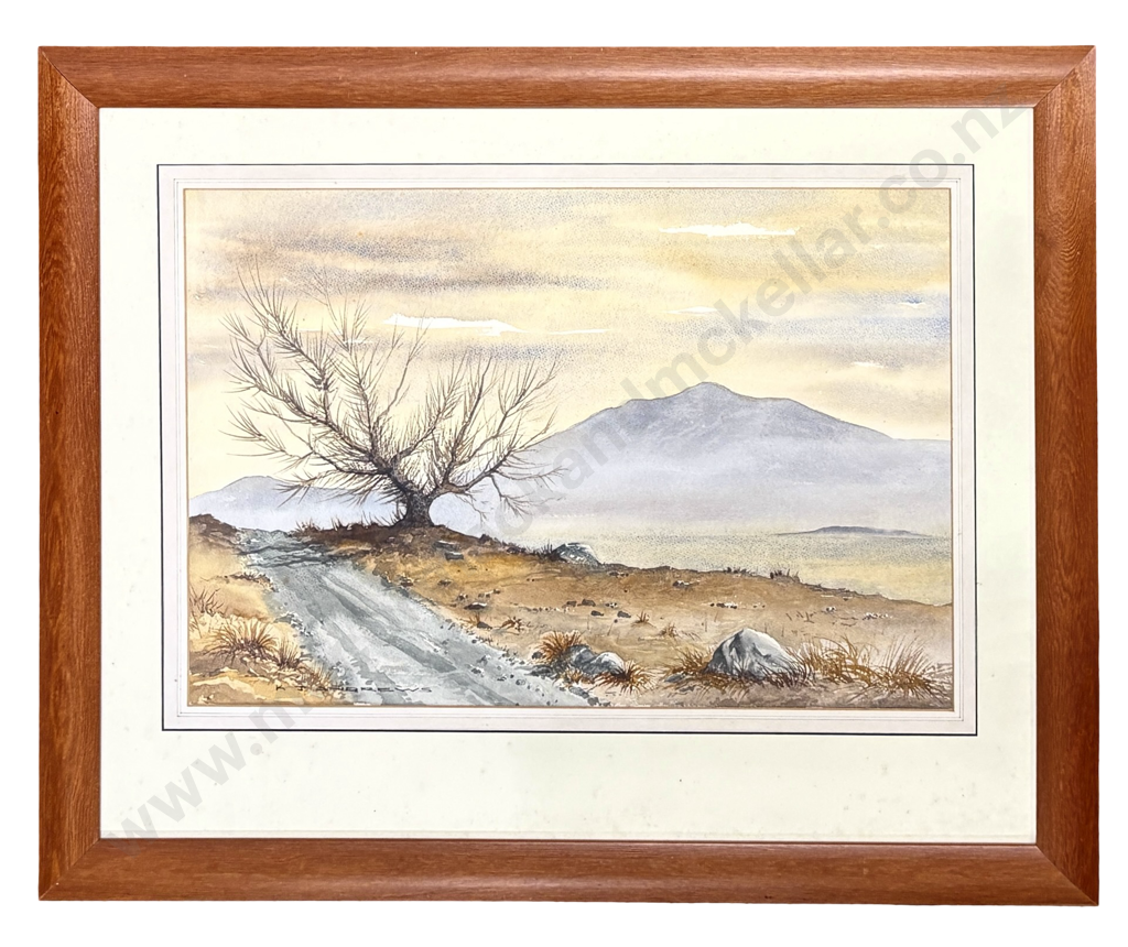 K J Andrews - Treescape, watercolour on paper, 360x540mm Image 1++