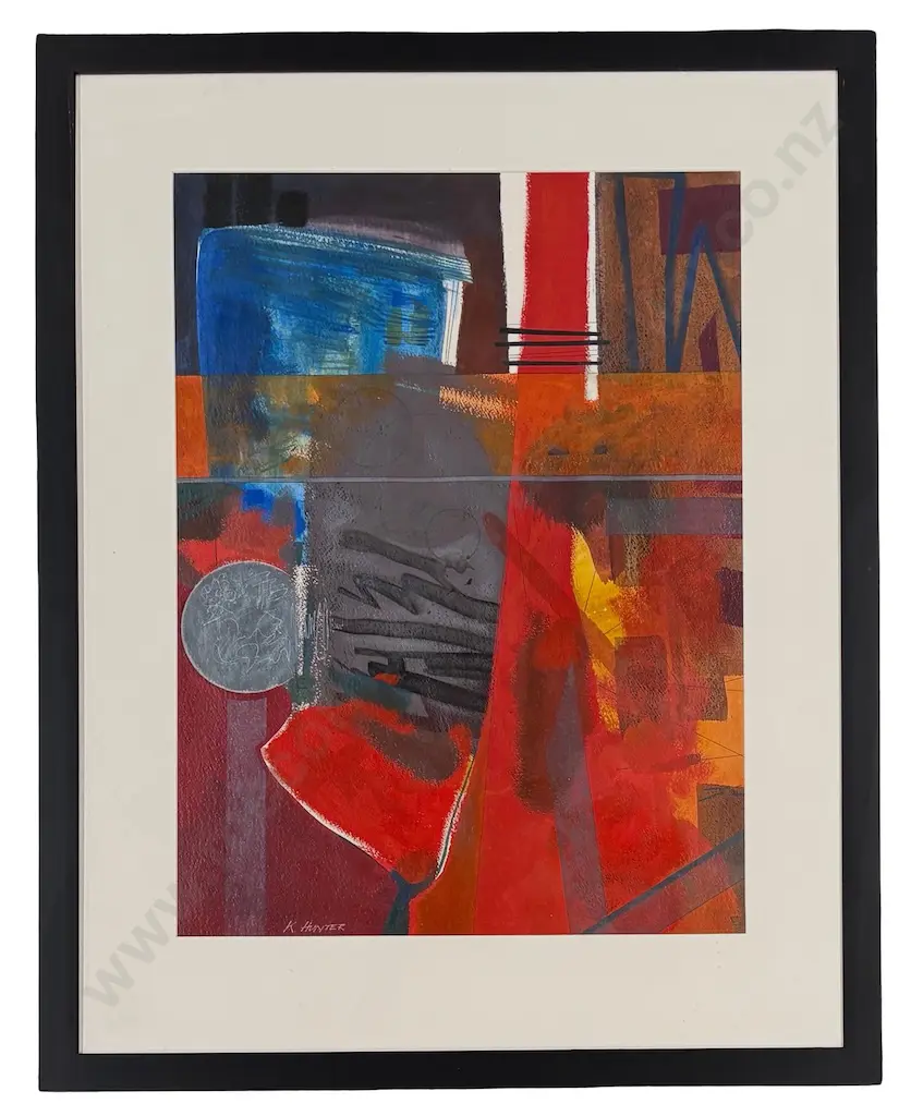 Kay Hunter - Girder, acrylic and pencil on paper, 730x540mm Image 1++