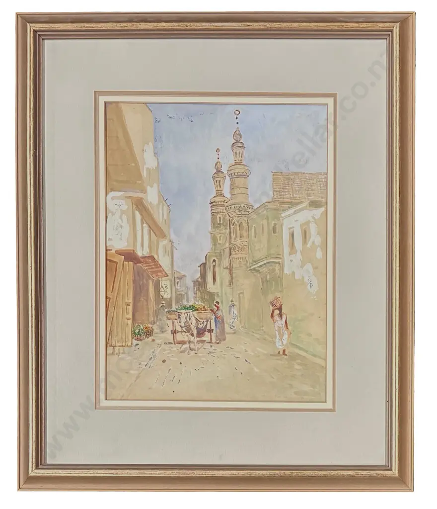 Blythe Fletcher - The Flower Seller, watercolour on paper, 370x275mm Image 1++