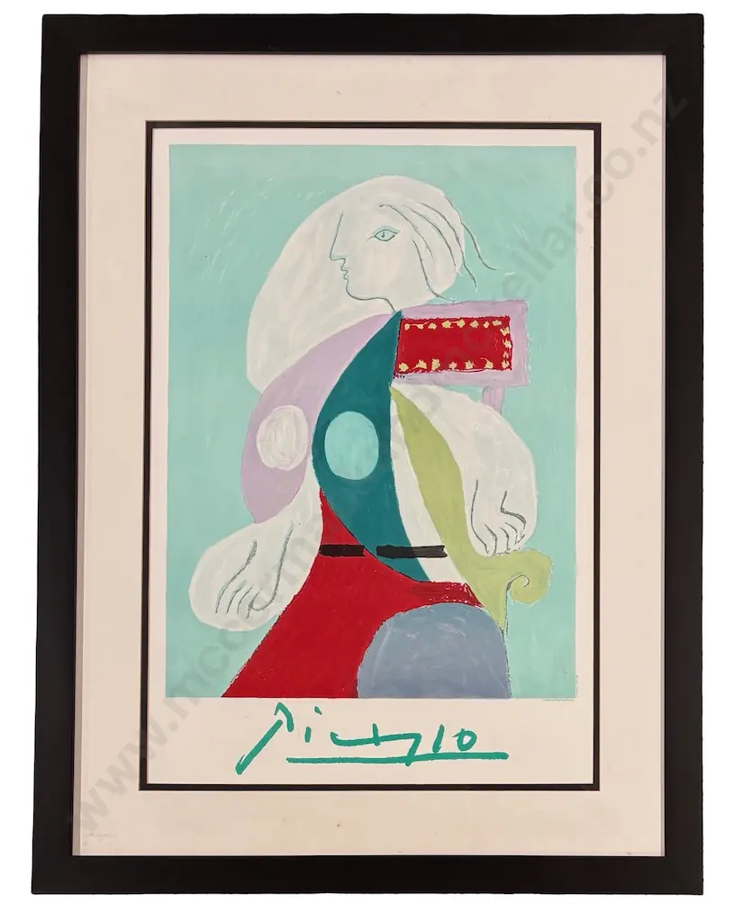 Pablo Picasso - Femme a La Robe, 1982, lithograph on paper, 700x470mm Image 1++