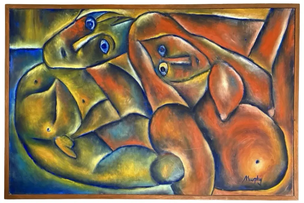Murphy - Abstract Figure Study, oil on board, 790x1190mm Image 1++