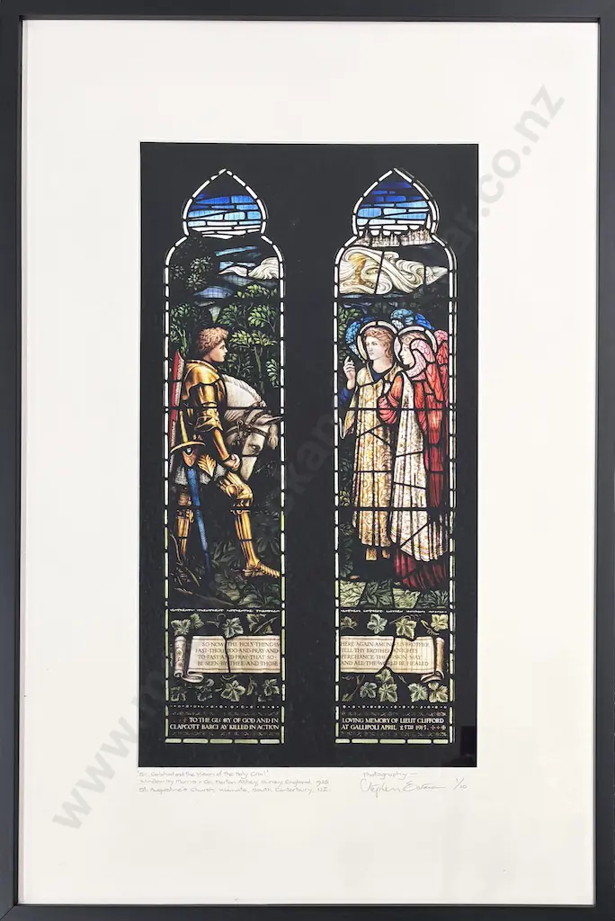 Stephen Estall - Sir Galahad and the Holy Grail, limited edition lithograph/art print - 610x330mm Image 1++
