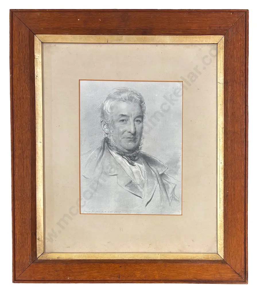 Oak Framed Portrait - George Richmond, 1855, graphite on paper 270x210mm Image 1++