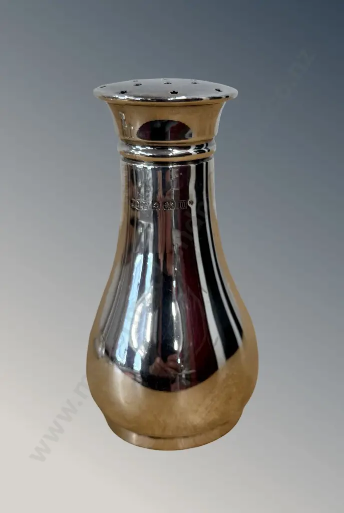 Sterling Silver Sugar Shaker, TW162gms, H14cm Image 1++