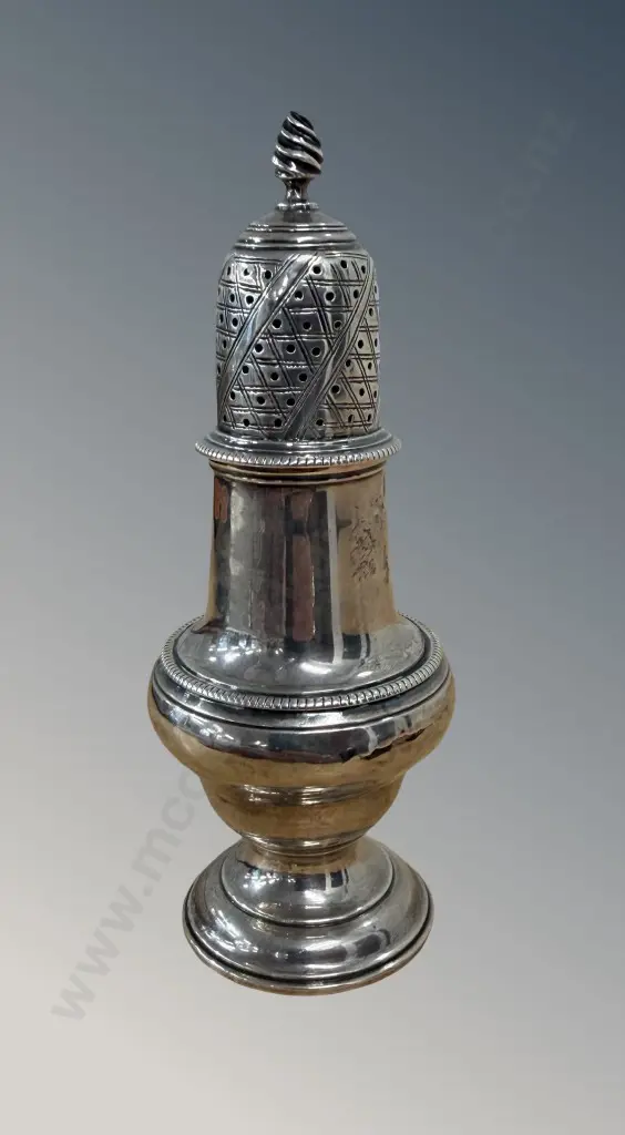 George III Sterling Silver Sugar Sifter, London 1770, TW93gms Image 1++