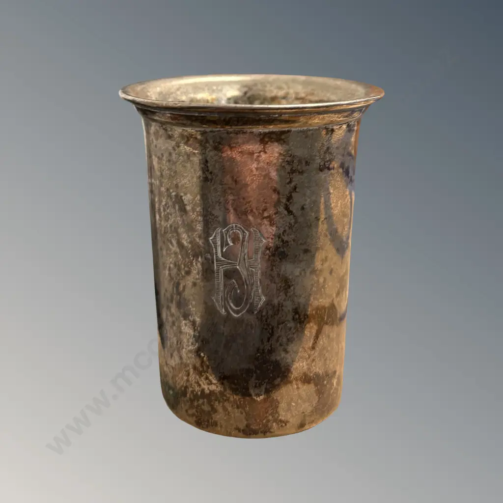 Sterling Silver Monogrammed Beaker H7cm, TW53.9gms Image 1++