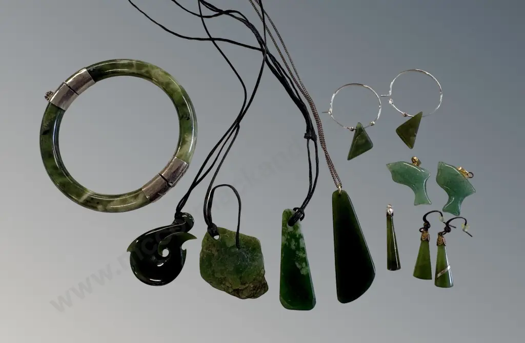 Greenstone Bangle, Necklaces, Earrings and Pendants Image 1++