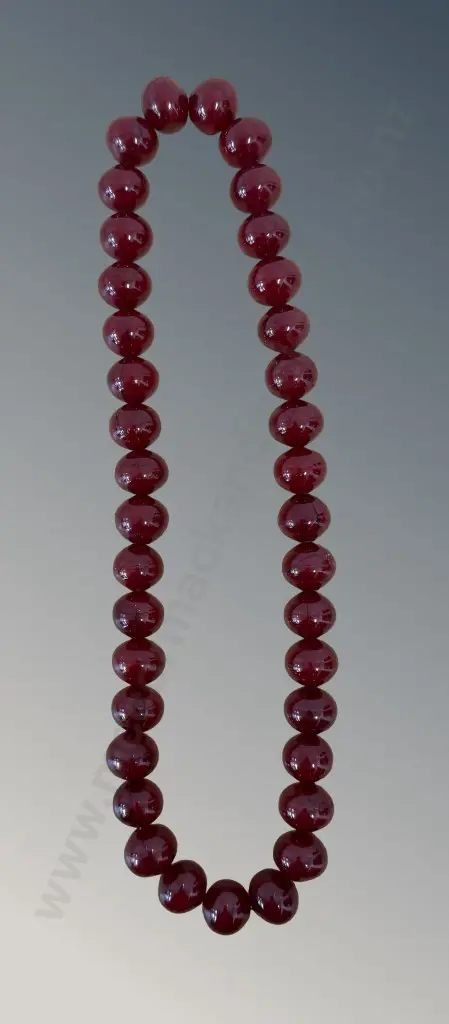 Cherry Bakelite Beads, L58cm Image 1++