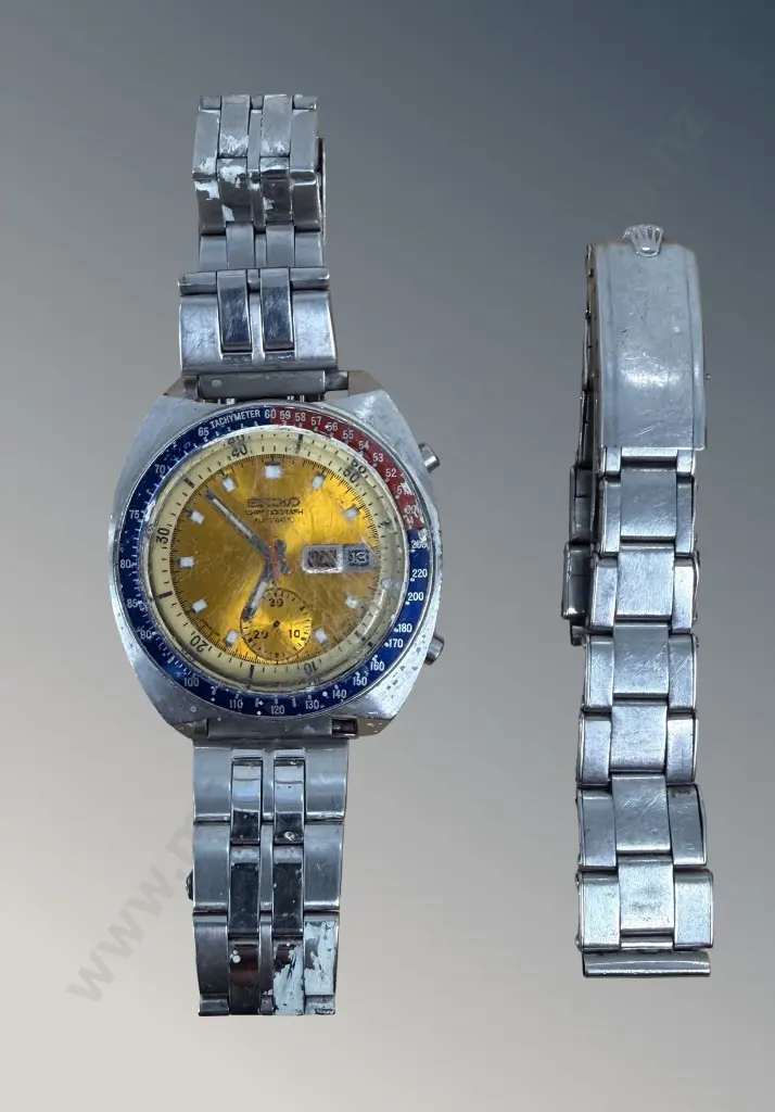 1970's Seiko Mechanic Watch and Rolex Watch Strap Image 1++