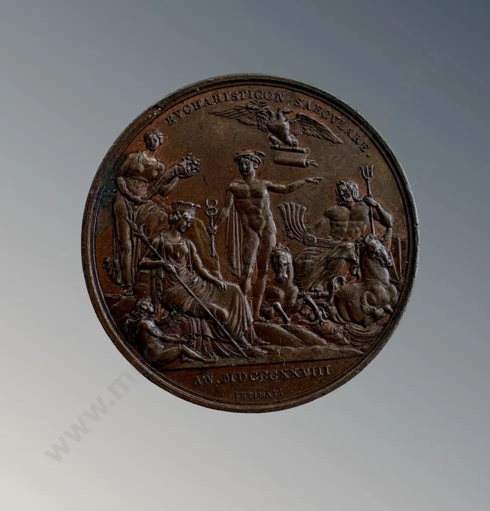 19th Century Commemorative Copper Medal - Victoria Visit to the City of London Image 1++