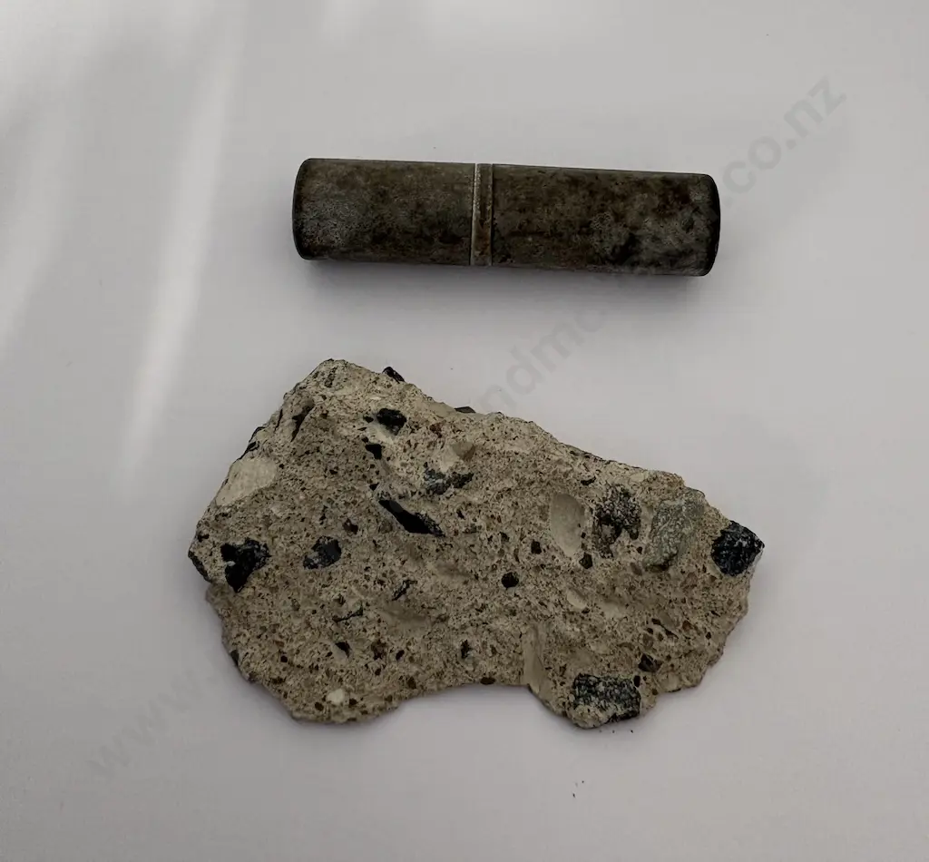 Trench Pocket Lighter and Original Berlin Wall Piece with Stamp of Authenticity Image 1++
