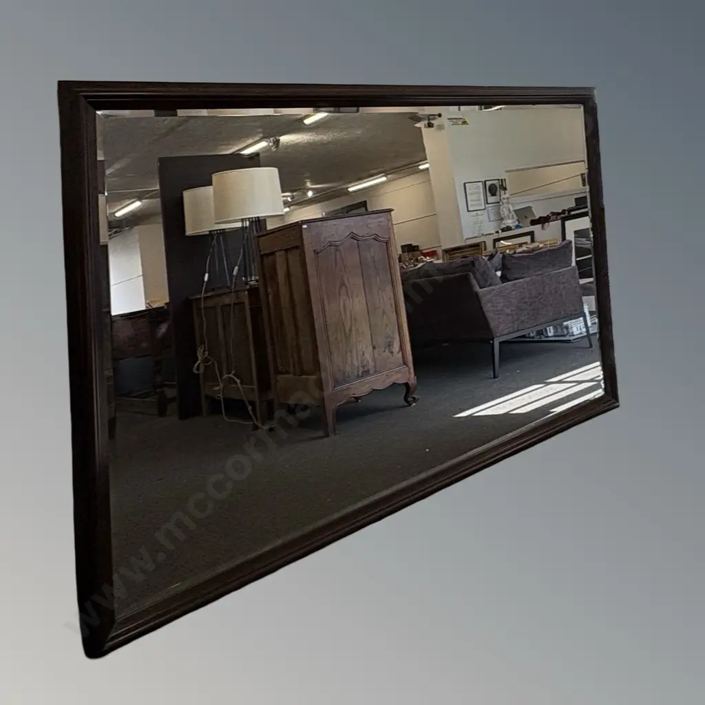 Large Oak Framed Bevel Edged Mirror H214x154cm Image 1++