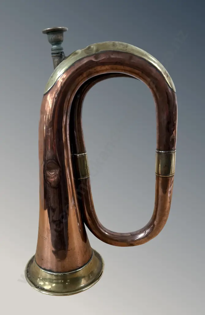 George Potter & Co England Brass and Copper Bugle, L28cm Image 1++