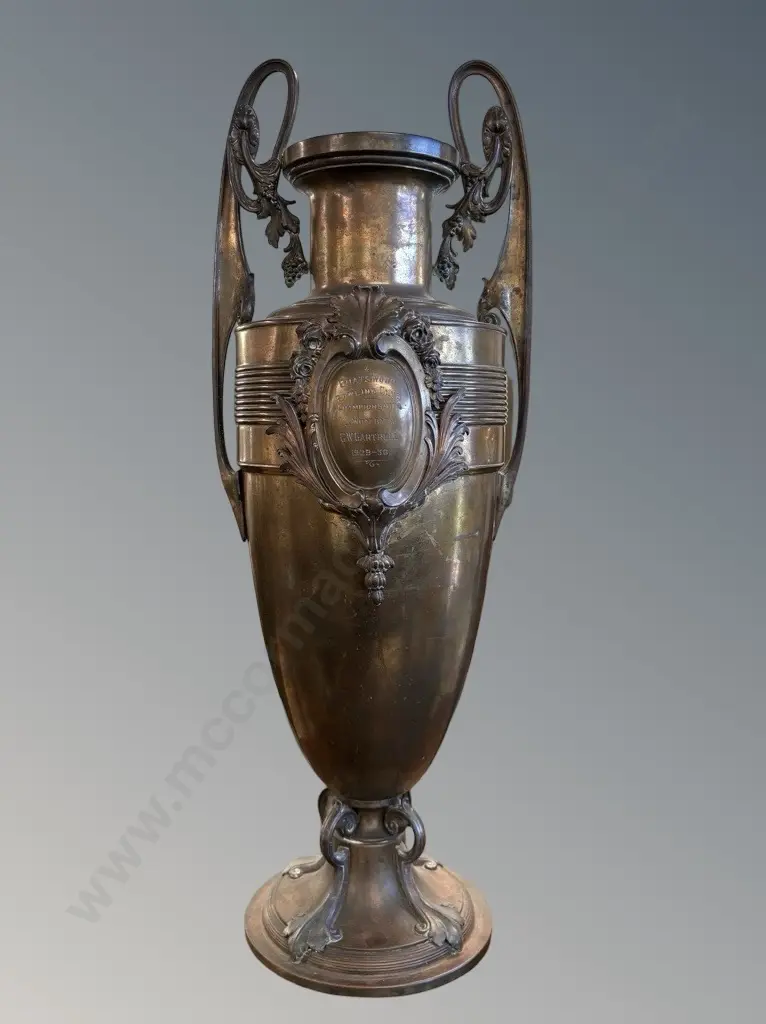 Ornate Brass Trophy, H62cm Image 1++