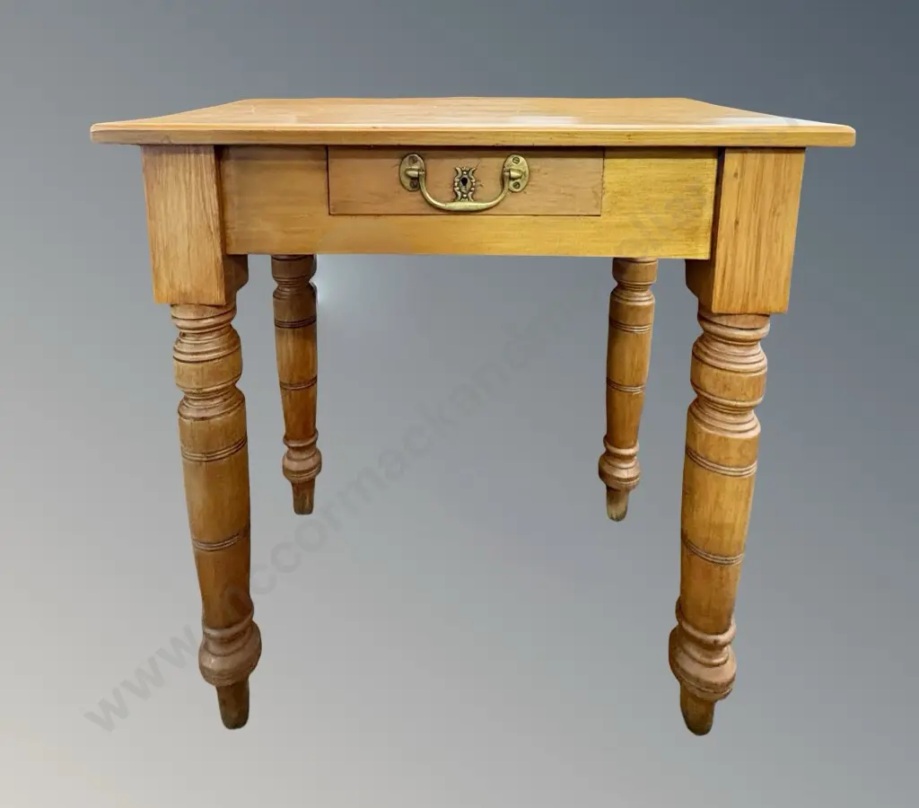Kauri Single Drawer Colonial Side Table H72xL71xD43cm Image 1++