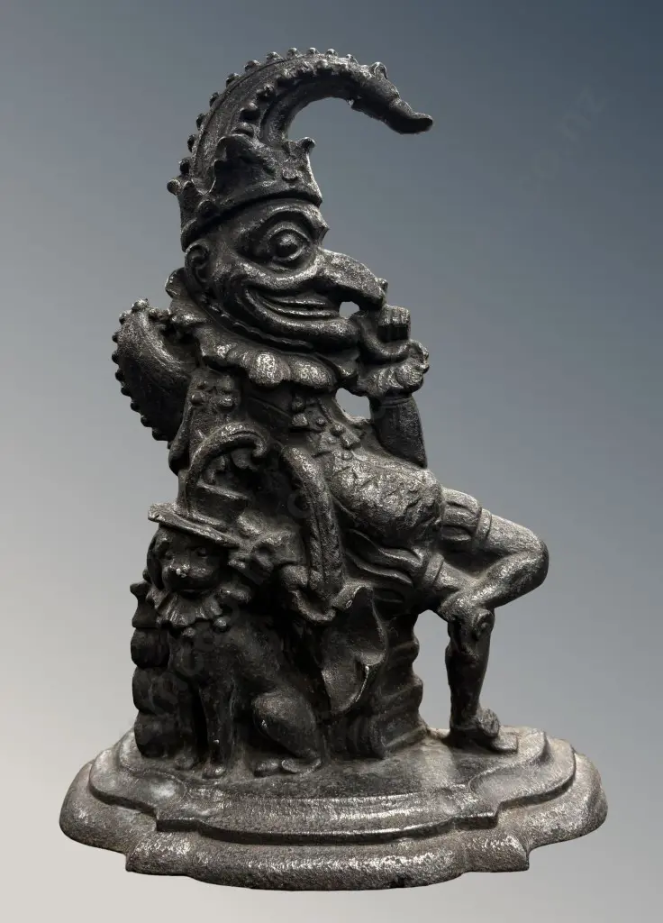 Cast Iron Punch Door Stop Image 1++