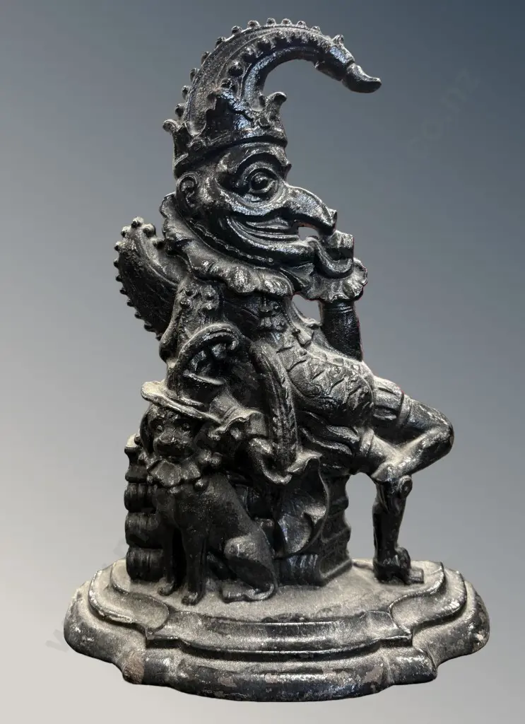 Cast Iron Punch Door Stop Image 1++