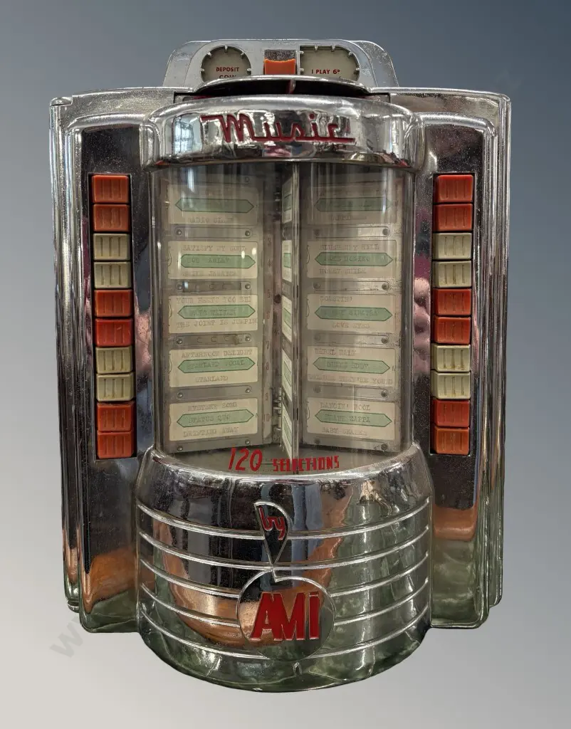 1950s AMI W-120 Wall Jukebox Selector, H38cm Image 1++