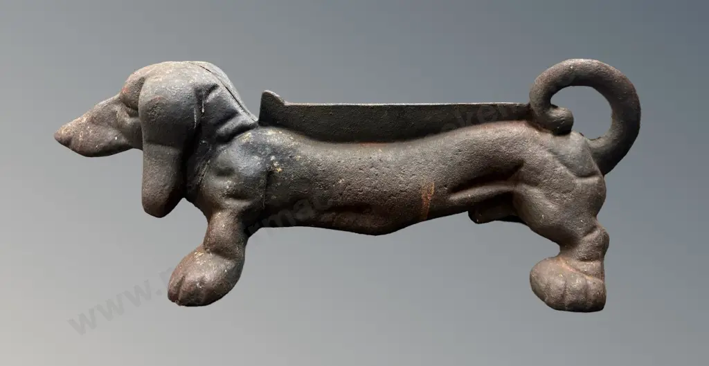 Cast Iron Dachshund Boot Scraper Image 1++