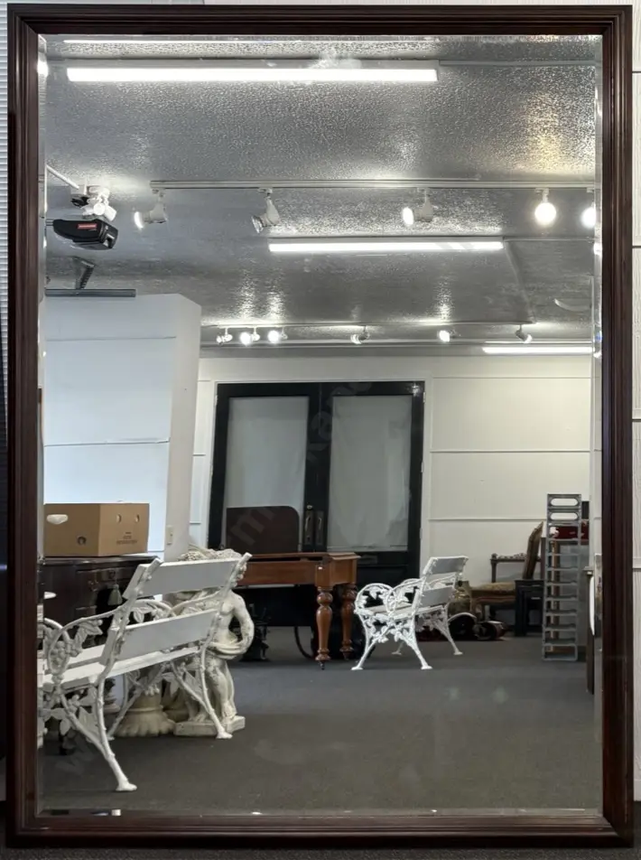 Large Mahogany Bevel Edged Wall Mirror H235xL175cm Image 1++