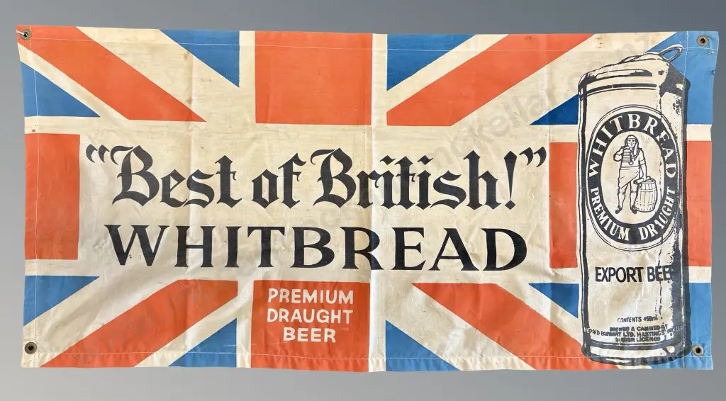 'Best of British' Whitbread Flag, L110xW55cm Image 1++