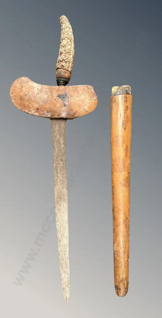 Indonesian Keris Sheath Dagger L52cm Image 1++