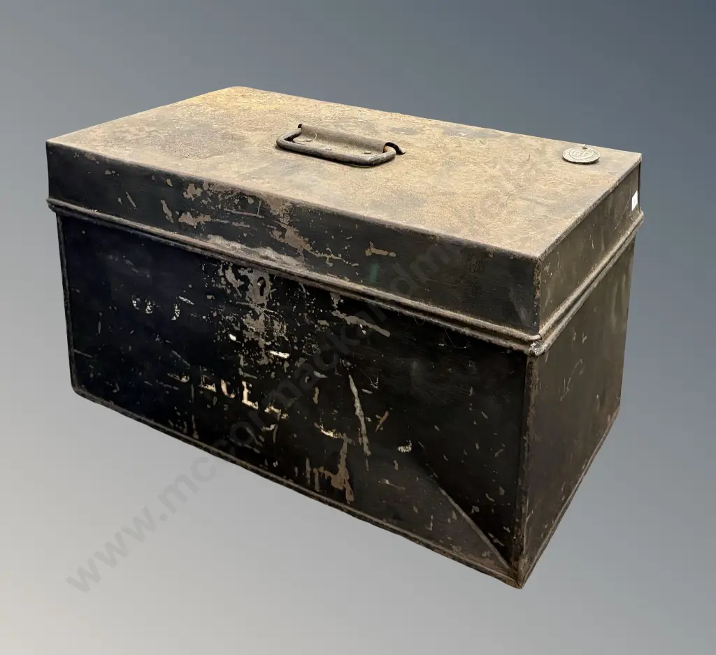 Black Metal Deed Box, L45xH25xD26cm Image 1++