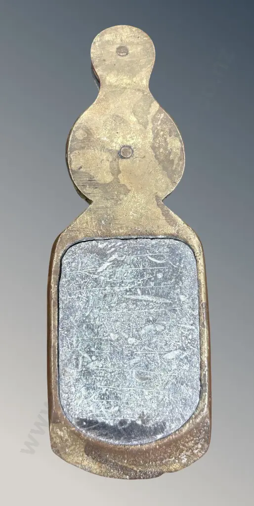 Brass Pulley with Stone Weight Image 1++