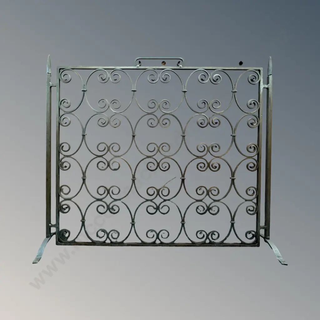 Wrought Iron Fire Screen H72xW90cm Image 1++