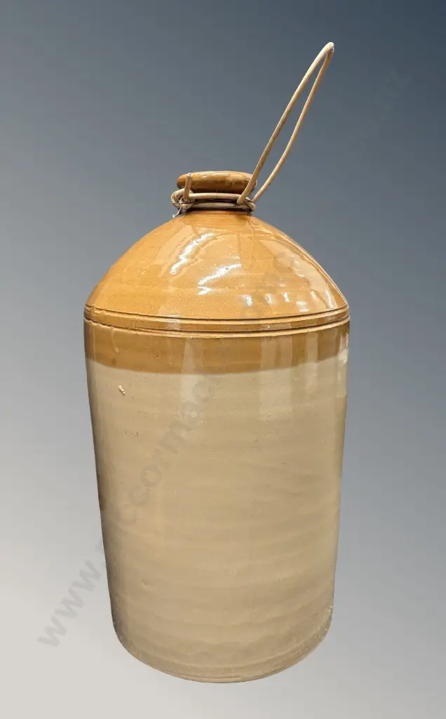 Pottery Two Tone Crock Image 1++