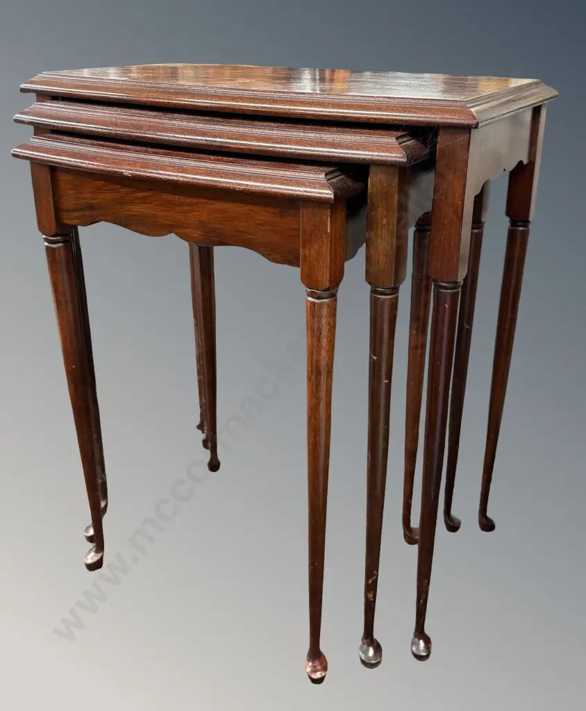 Mahogany Nest of Tables Image 1++