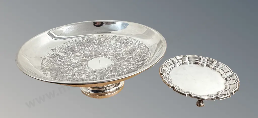 Arthur Price England Comport and Footed Salver Image 1++