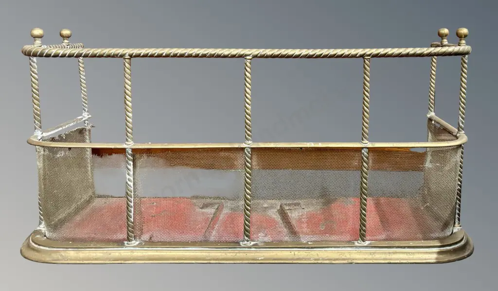 Brass Rope Edged Fire Fender Image 1++