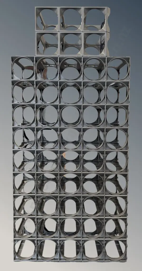 Modular Plastic 51 Bottle Wine Rack Image 1++
